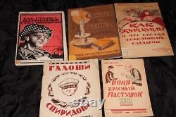 Rare Antique Russian Early Soviet Children Books USSR 1924