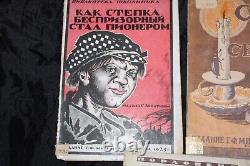 Rare Antique Russian Early Soviet Children Books USSR 1924