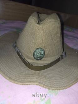 Rare! Soviet Russian Afghan Panama Cap Military Hat 57 USSR