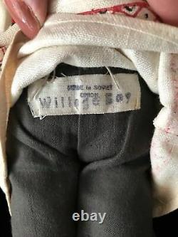 Rare Stockinette MALE Doll 1920 1940s Russian/Soviet Union