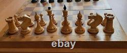 Rare USSR 1950s Soviet Vintage Wood Tournament Chess Antique Old Russian