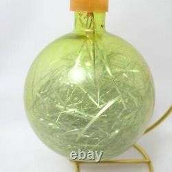 Rare USSR Christmas Ornament Russian Soviet Vintage Yellow with Tinsel Filled