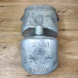 Rare USSR Russian military flask, Afghan war, soldier of the Soviet Army