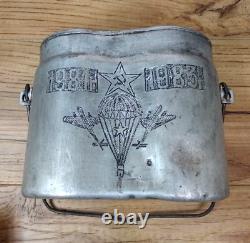 Rare USSR Russian military flask, Afghan war, soldier of the Soviet Army