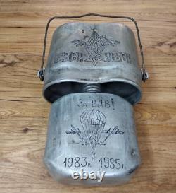 Rare USSR Russian military flask, Afghan war, soldier of the Soviet Army