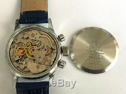 Rare Vintage BURAN POLJOT Chronograph 3133 Black Military USSR Russian Watch #2