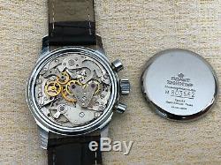 Rare Vintage BURAN POLJOT Chronograph 3133 Black Military USSR Russian Watch #8