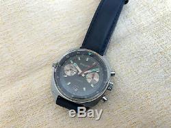 Rare Vintage POLJOT Chronograph USSR cal. 3133 Black Military Russian Watch