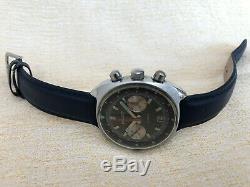 Rare Vintage POLJOT Chronograph USSR cal. 3133 Black Military Russian Watch