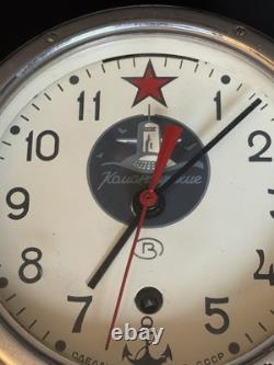 Rare Vintage Russian Soviet B CCCP Navy Red Star Maritime Submarine Clock
