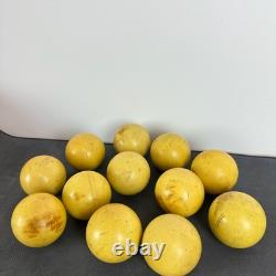 Rare Vintage Soviet Russian Billiard Balls USSR FULL Set of 12