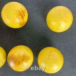 Rare Vintage Soviet Russian Billiard Balls USSR FULL Set of 12