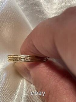 Rare Vintage Soviet Russian Rose Gold 583 14K Ring Women's Jewelry Size 7USSR