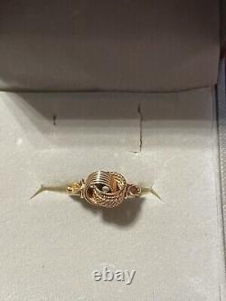 Rare Vintage Soviet Russian Rose Gold 583 14K Ring Women's Jewelry Size 7USSR