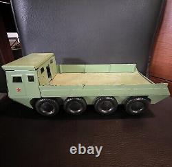 Rare Vintage USSR Soviet Russian Tin WWII Military Toy Truck