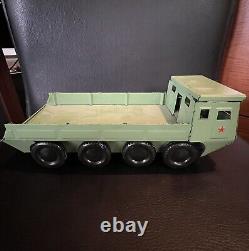 Rare Vintage USSR Soviet Russian Tin WWII Military Toy Truck