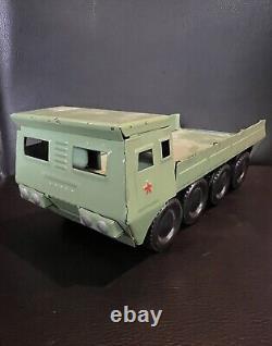 Rare Vintage USSR Soviet Russian Tin WWII Military Toy Truck