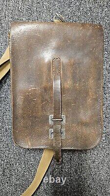 Rare WWII Russian Soviet USSR Leather Map Document Case Bag WW2