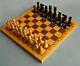 Rare Wooden Tournament Heavy Chess Set Game With Box Made In Ussr Soviet Russian