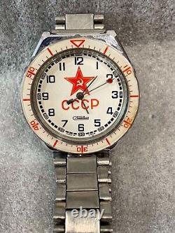 Rare old vintage Slava Soviet Union Vintage USSR Military Russian Watch Quartz