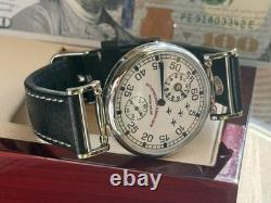 Regulator Watch Mechanical Wrist Russian Attack Aviation Men Pilot Fight Molniya