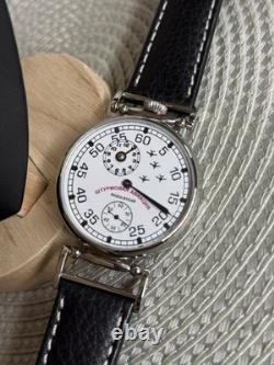 Regulator Watch Mechanical Wrist Russian Attack Aviation Men Pilot Fight Molniya