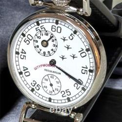 Regulator Watch Mechanical Wrist Russian Attack Aviation Men Pilot Fight Molniya