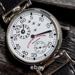 Regulator Watch Mechanical Wrist Russian Attack Aviation Men Pilot Fight Molniya