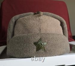 Repro Soviet WW2 Ushanka hat Russian WWII uniform cap m1940 Size 59