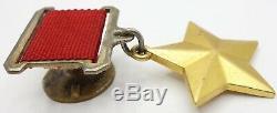 Researched Soviet Russian USSR medal order Gold Hero Star #8878
