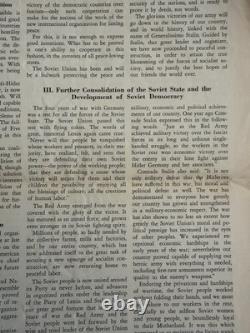 Russia USSR Embassy Bulletin 1945 elections propaganda Lot x 7 issues withphotos