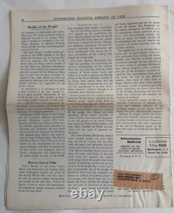 Russia USSR Embassy Bulletin 1945 elections propaganda Lot x 7 issues withphotos