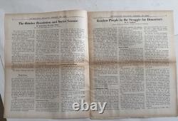 Russia USSR Embassy Bulletin 1945 elections propaganda Lot x 7 issues withphotos