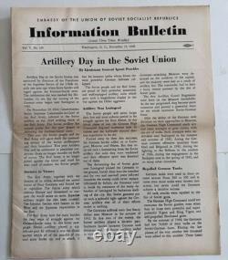 Russia USSR Embassy Bulletin 1945 elections propaganda Lot x 7 issues withphotos