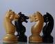 Russian 1960 Repro Soviet Ussr Hvy Weighted Felted Wood Chessmen 115mm 4.5