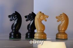 Russian 1960 Repro Soviet USSR Hvy Weighted Felted Wood Chessmen 115mm 4.5