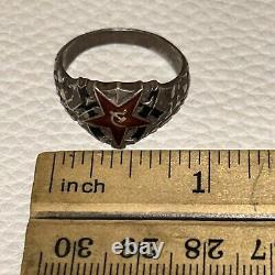 (Russian) CCCP USSR Soviet Union Navy Marine Military 875 Silver Ring TESTED Vtg