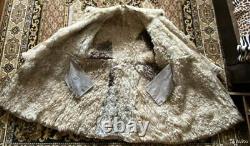 Russian Coat Winter Tulup Leather Shearling Sheepskin Bekesha USSR size 58