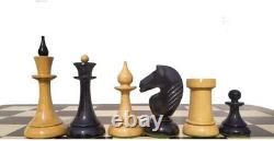 Russian Combo Chess Set- Soviet 1950's Latvian Reproduced USSR Weighted Ebonized