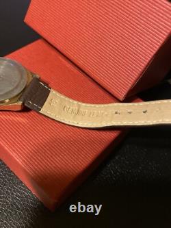 Russian Day-Date GOLD PLATED 7 Jewels USSR Soviet Men's 36MM Watch NEW Battery