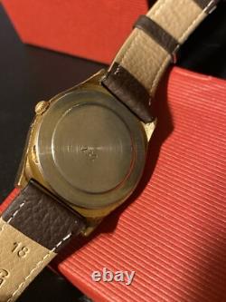Russian Day-Date GOLD PLATED 7 Jewels USSR Soviet Men's 36MM Watch NEW Battery