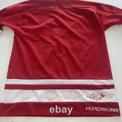 Russian Hockey Jersey Sz XL Russia Vtg Pedersons Tag Soviet CCCP USSR Blank Bac