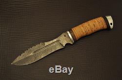 Russian Knife BARS (Damascus steel) Military army USSR hunting
