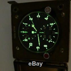 Russian Military Cockpit ACHS-1 Clock Chronograph Aircraft Air Force USSR Retro