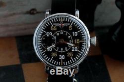 Russian Military Wrist Watch Mechanical USSR New Leather Strap