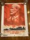 Russian Poster Under Banner Of Lenin Forward Freedom Soviet Ussr Military Vtg