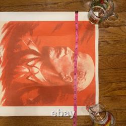 Russian POSTER Under banner of Lenin forward freedom Soviet USSR military Vtg
