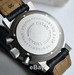 Russian Poljot Sturmanskie Ss-18 Chronograph Titanium Watch Cccp Ussr Soviet