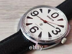 Russian Raketa Big Zero Watch USSR Vintage Men Soviet Mechanical Wristwatch