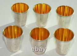 Russian Royal Soviet 875 Silver Art Cup Vodka Shots Goblet Chalice Kovsh Egg Pin